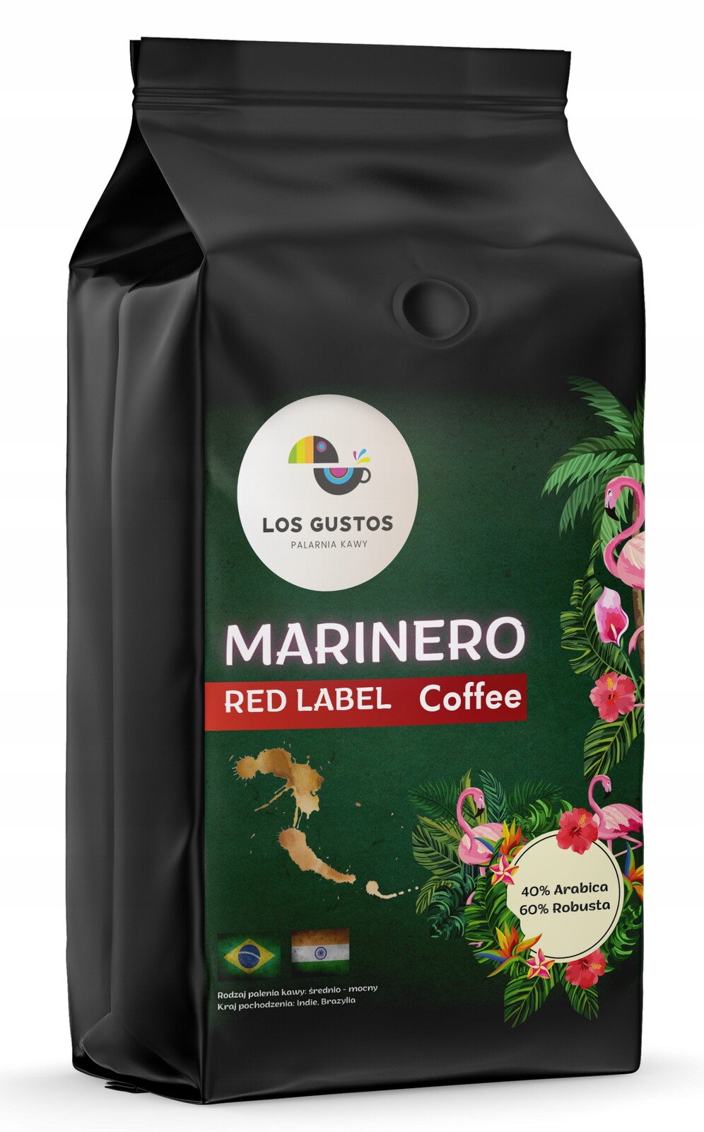 Káva zrnková 1 kg Marinero Red Label Čerstvě pražená Los Gustos