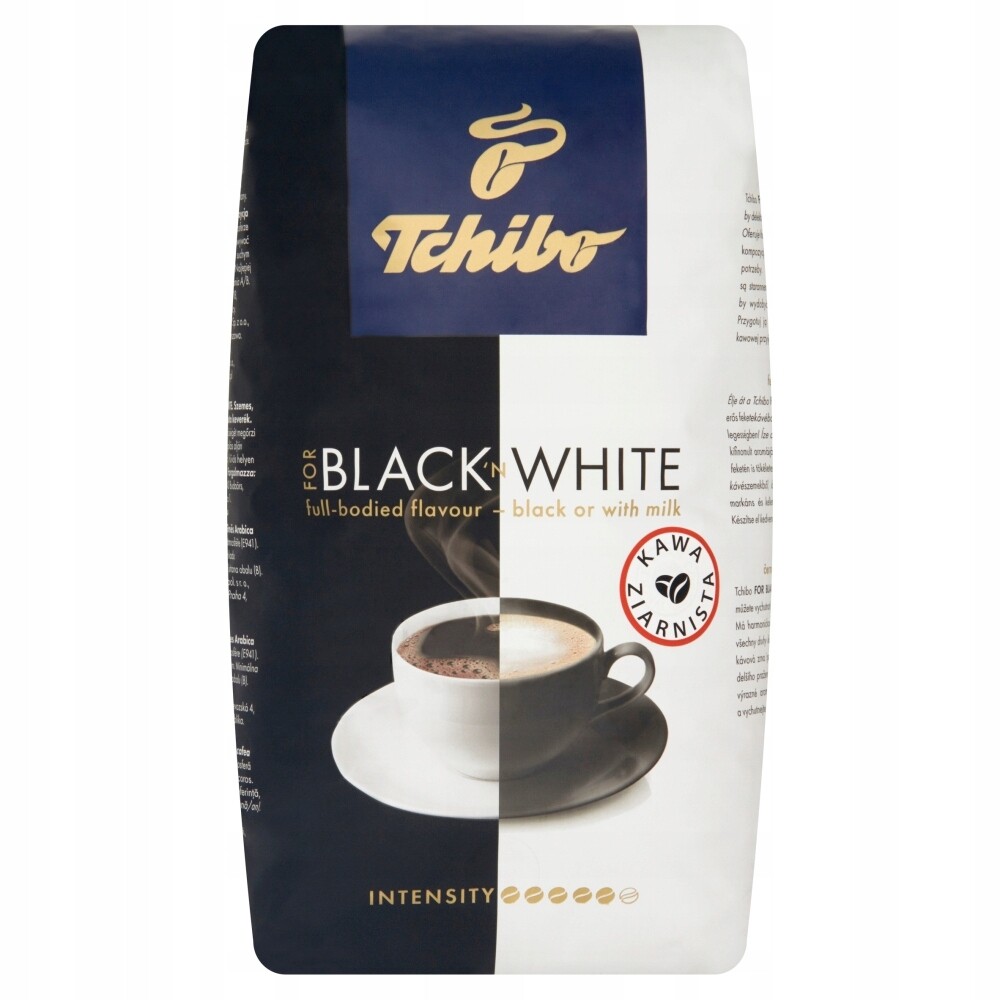 Káva zrnková Arabica 1kg Tchibo Black & White 1000 g