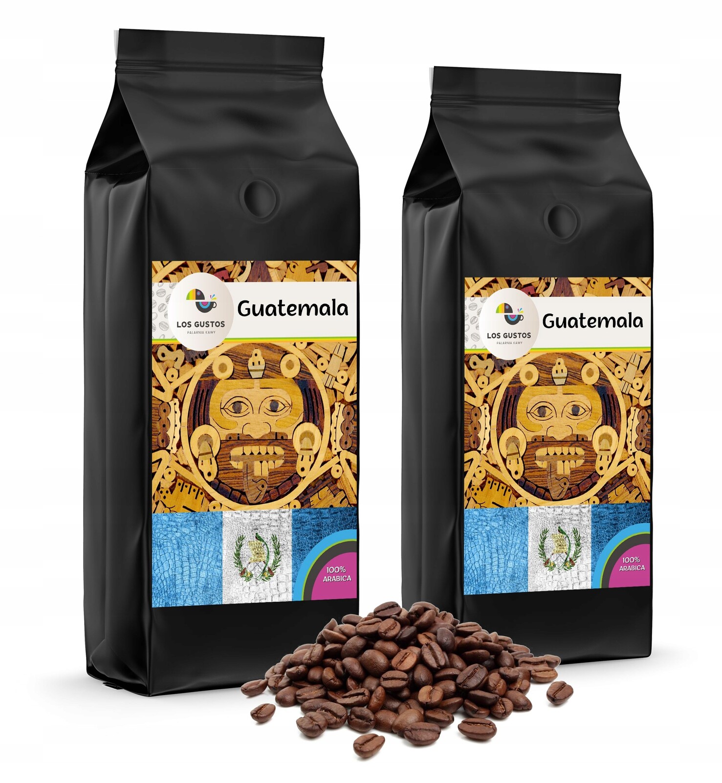 Káva zrnková Guatemala Shb 2x1000g Los Gustos