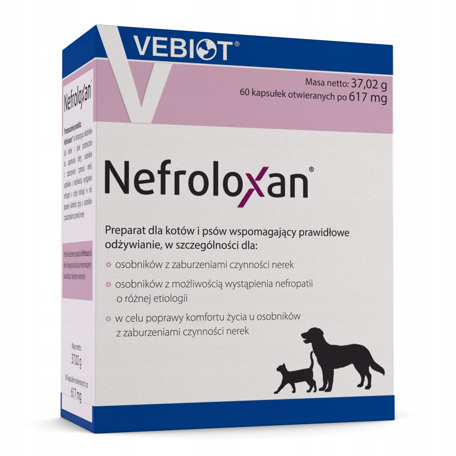 Vebiot Nefroloxan 60 Caps Na Ledviny Psa Kočky