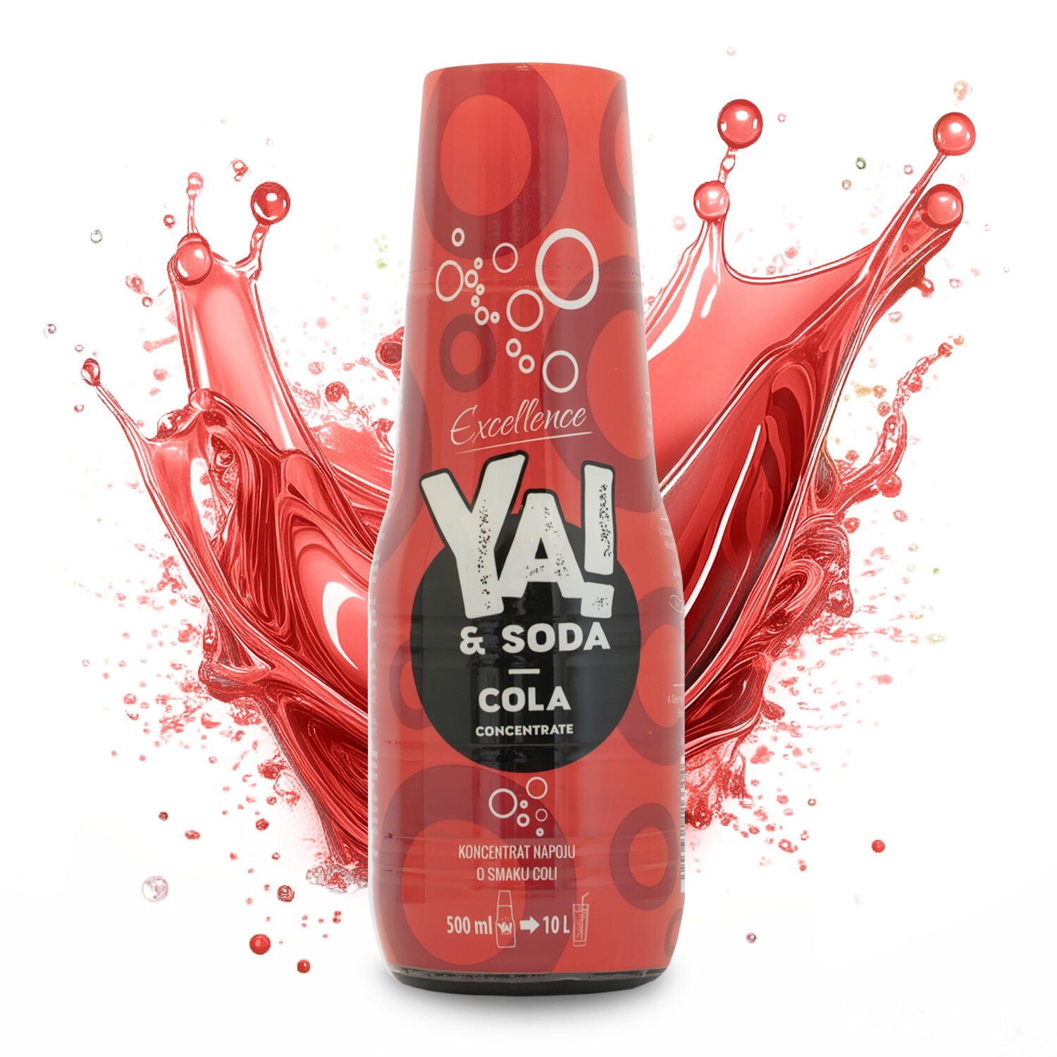 2 x Koncentrát Nápoje Do Saturátoru S Příchutí Coly 500 ML Ya Soda Light Bez C