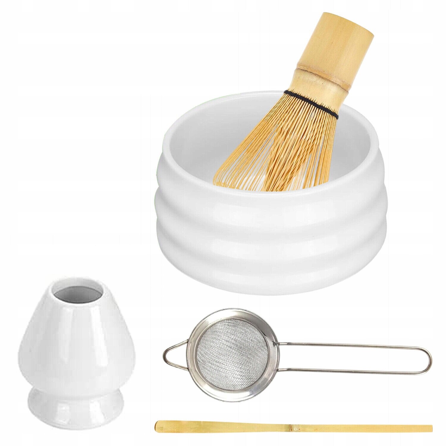 Bambusový Dárková Sada Na Čaj Matchy Chashaku Japonská Metlička