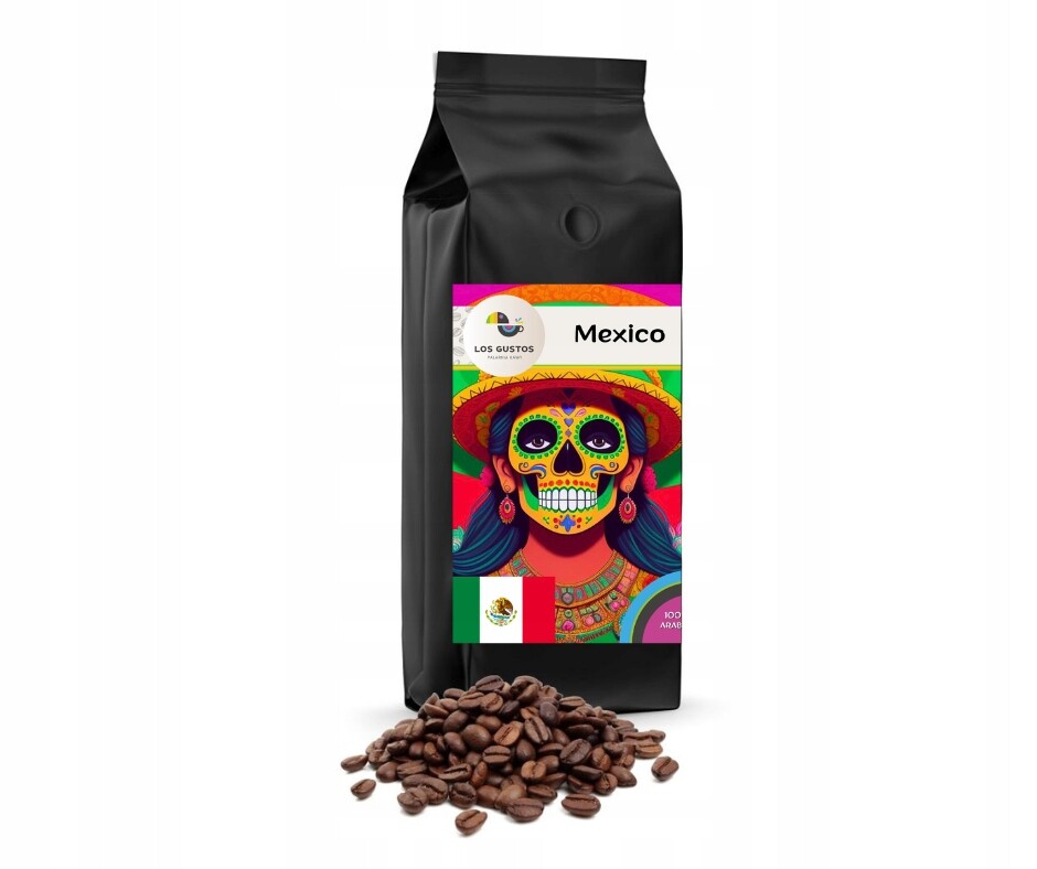Káva zrnková 1 kg Mexico 100% Arabica Čerstvě pražená Los Gustos