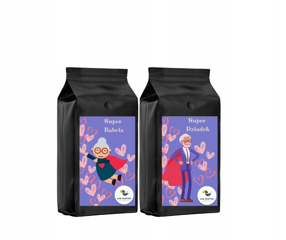 Den babičky a dědečka- Káva zrnková 2x250g Los Gustos
