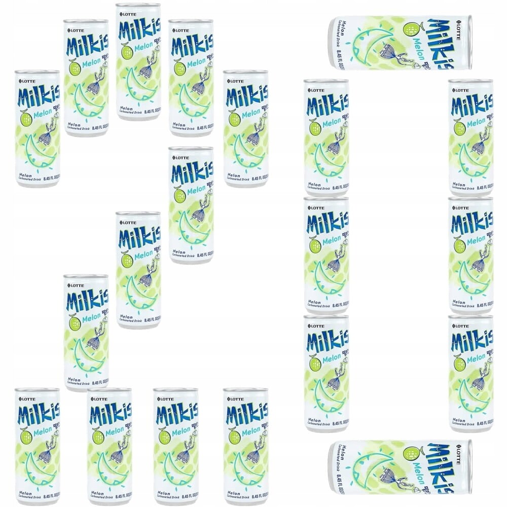 20 x Sycený mléčný nápoj Milkis s příchutí Melona Melon Meloun 250 ml Lotte