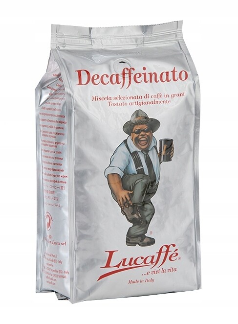Káva zrnková bez kofeinu Lucaffe Decaffeinato