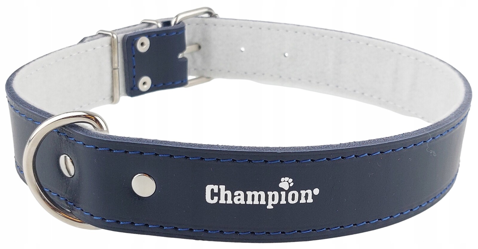 Obojek pro psa Koža Polský Výrobce Champion 100 cm/4 cm Granát