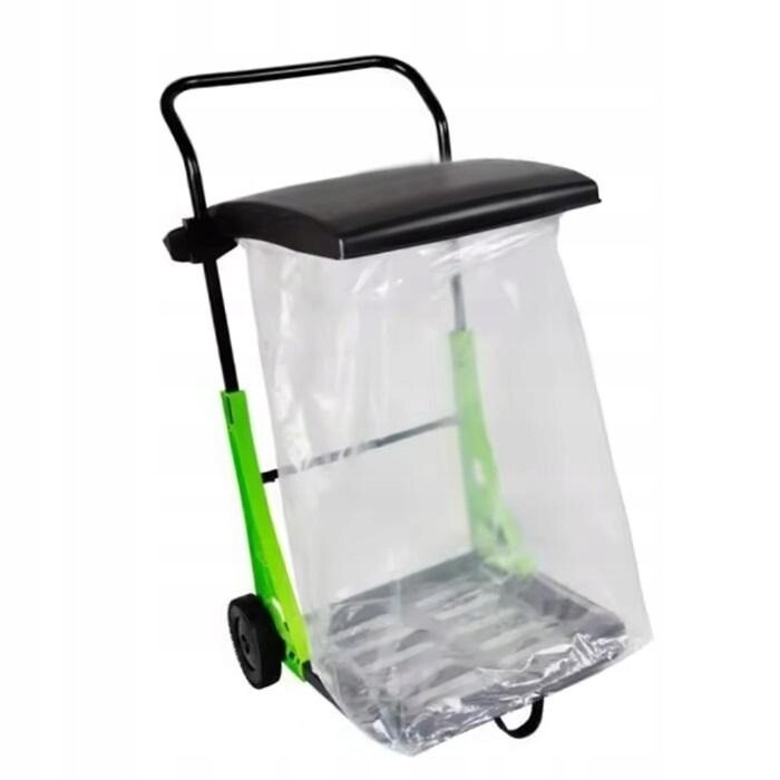 Zahradní Koš Odpadkový Koš Listí Tráva Odpad Na Kolečkách Rám 80 L