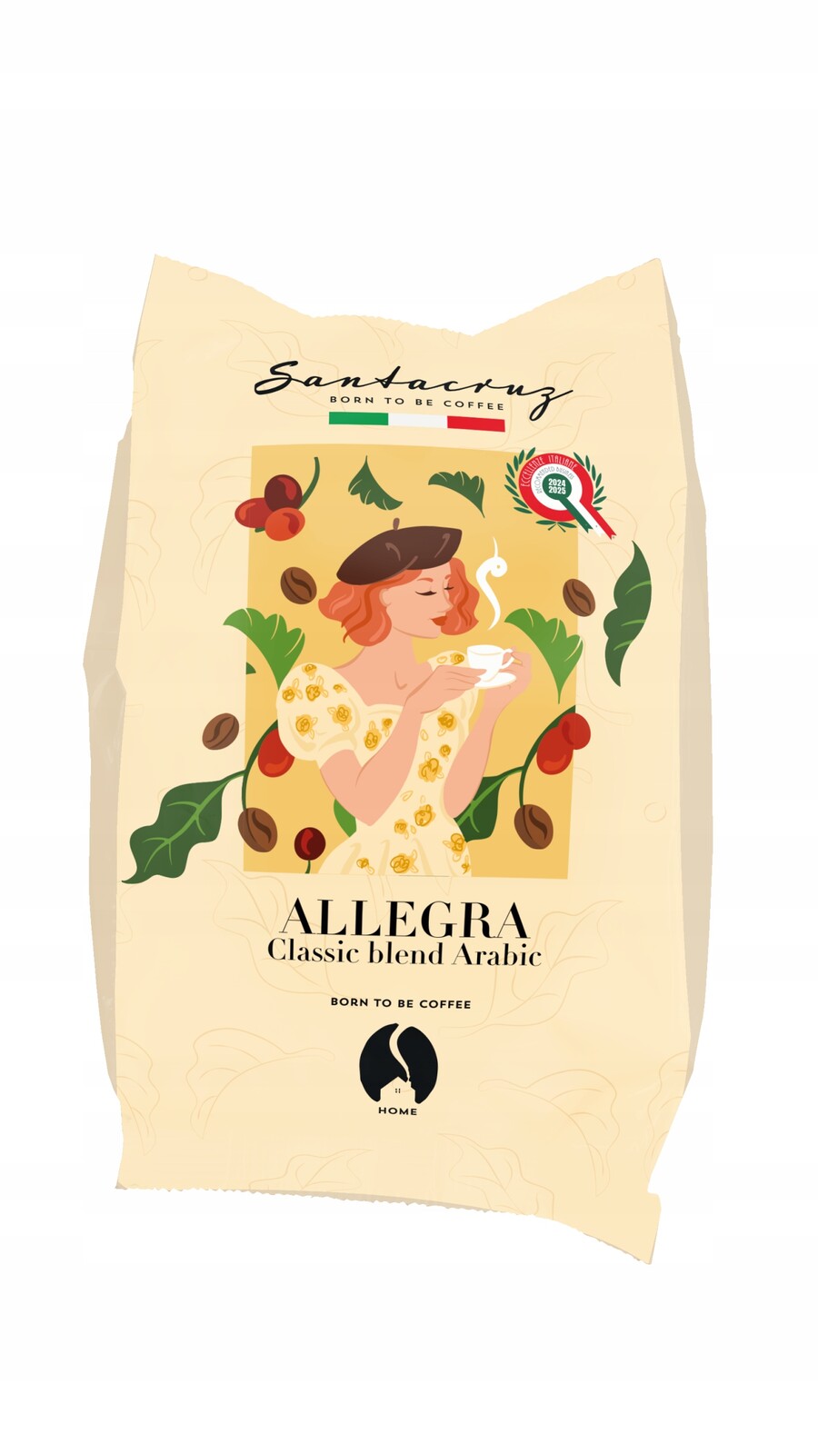 Santacruz Caffe Allegra 1kg Italská káva káva