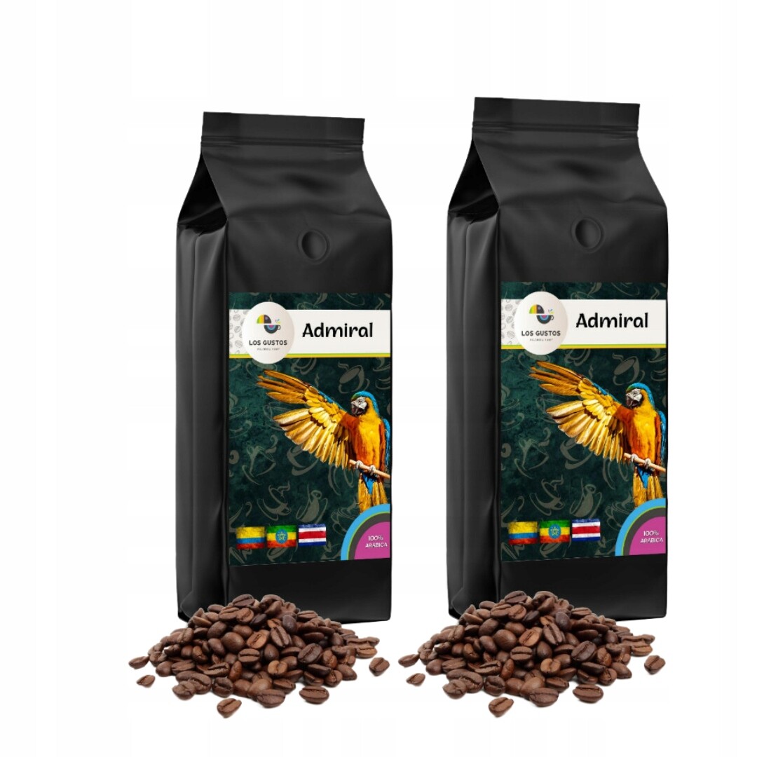 Káva Admiral Pražírna kávy Los Gustos 2x1 kg Silná