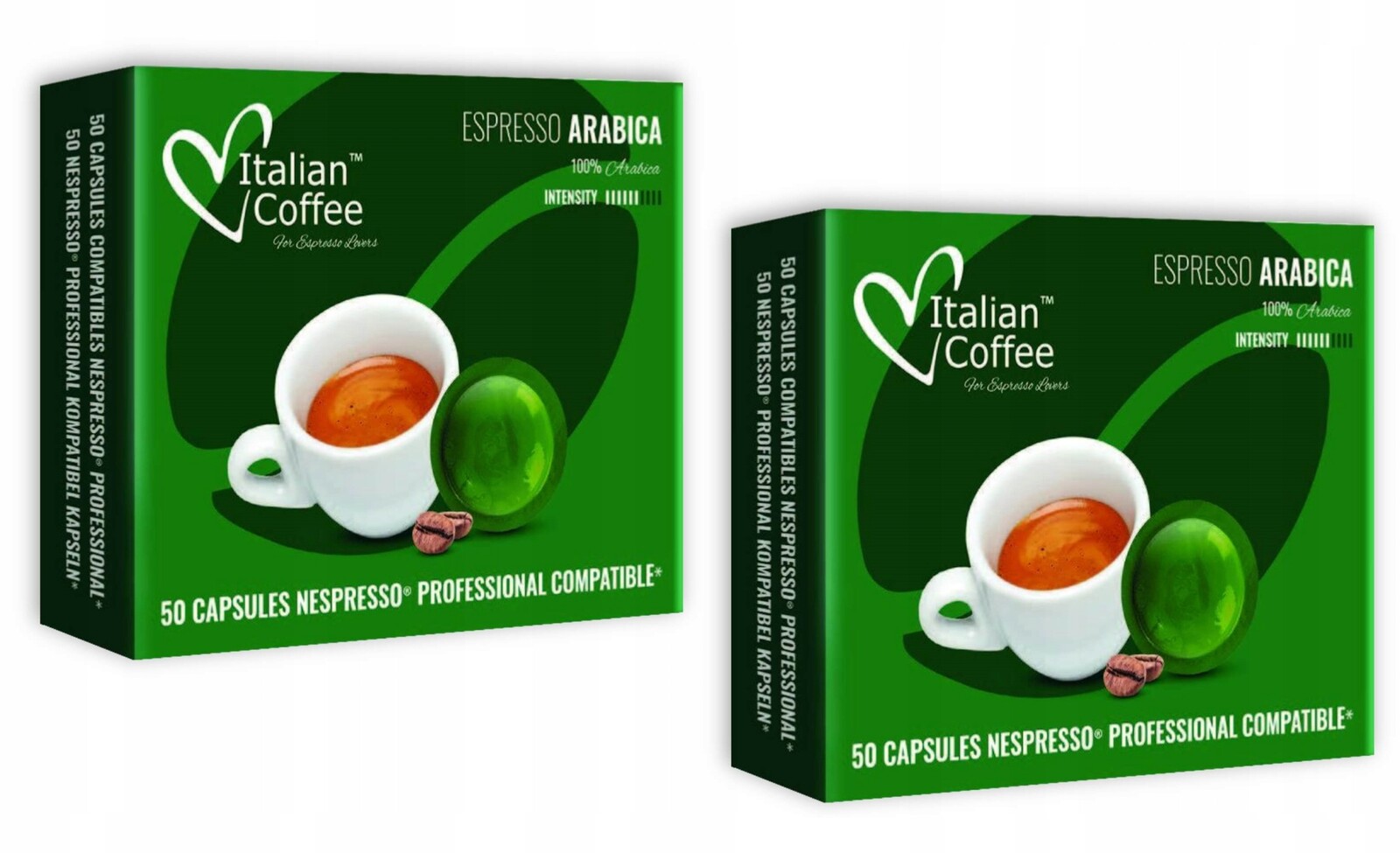 Kapsle pro Nespresso Professional Italian Coffee Caffe Arabica 100 ks