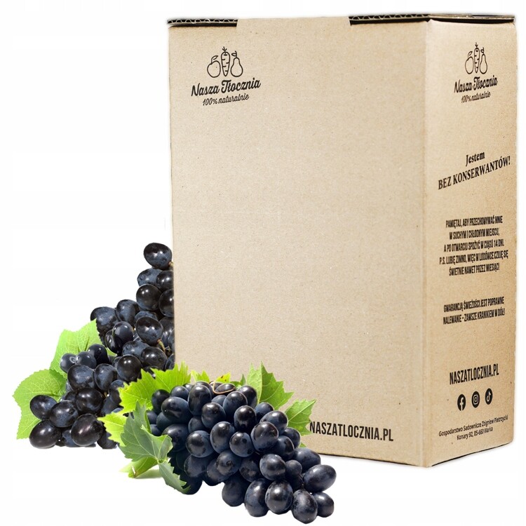 Šťáva z hroznů Nasza Tłocznia Hroznové Víno Tmavá 3L