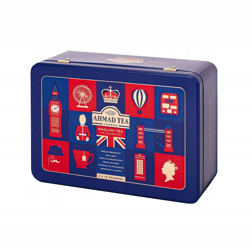 Ahmad Tea English Tea Six Collection plechovka 6x10 hliníkových sáčků