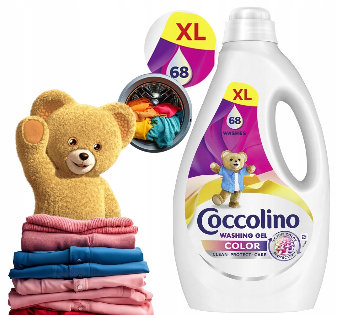 Coccolino Color Gel Na praní barevného prádla látek 2,72L XL 68 Praní