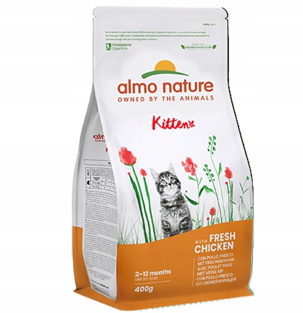 18001154121671 Almo Nature Kitten, suché krmivo pro koťata 6 x 400 g