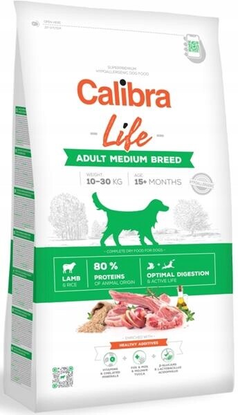Calibra Dog Life Adult Medium Breed Lamb 2,5 kg
