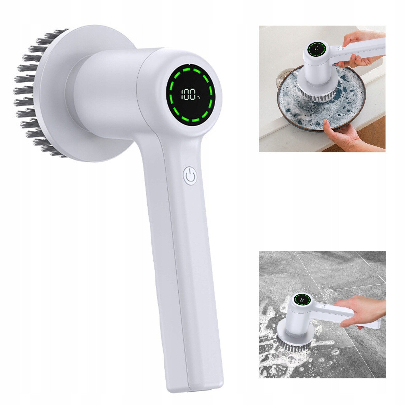 Elektrický kartáč pro čištění kuchyně a koupelny