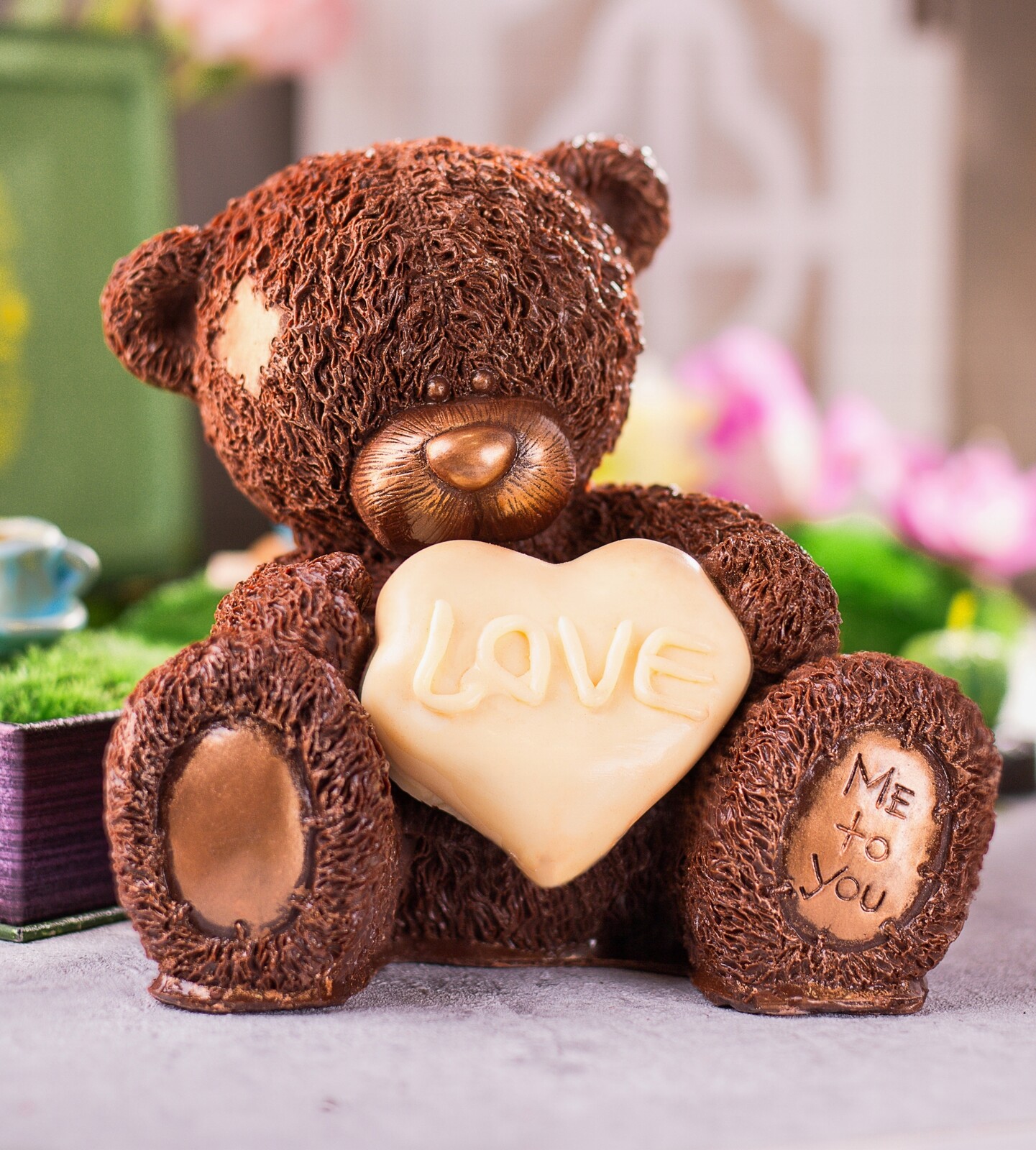 Medvídek srdíčkem jako dárek