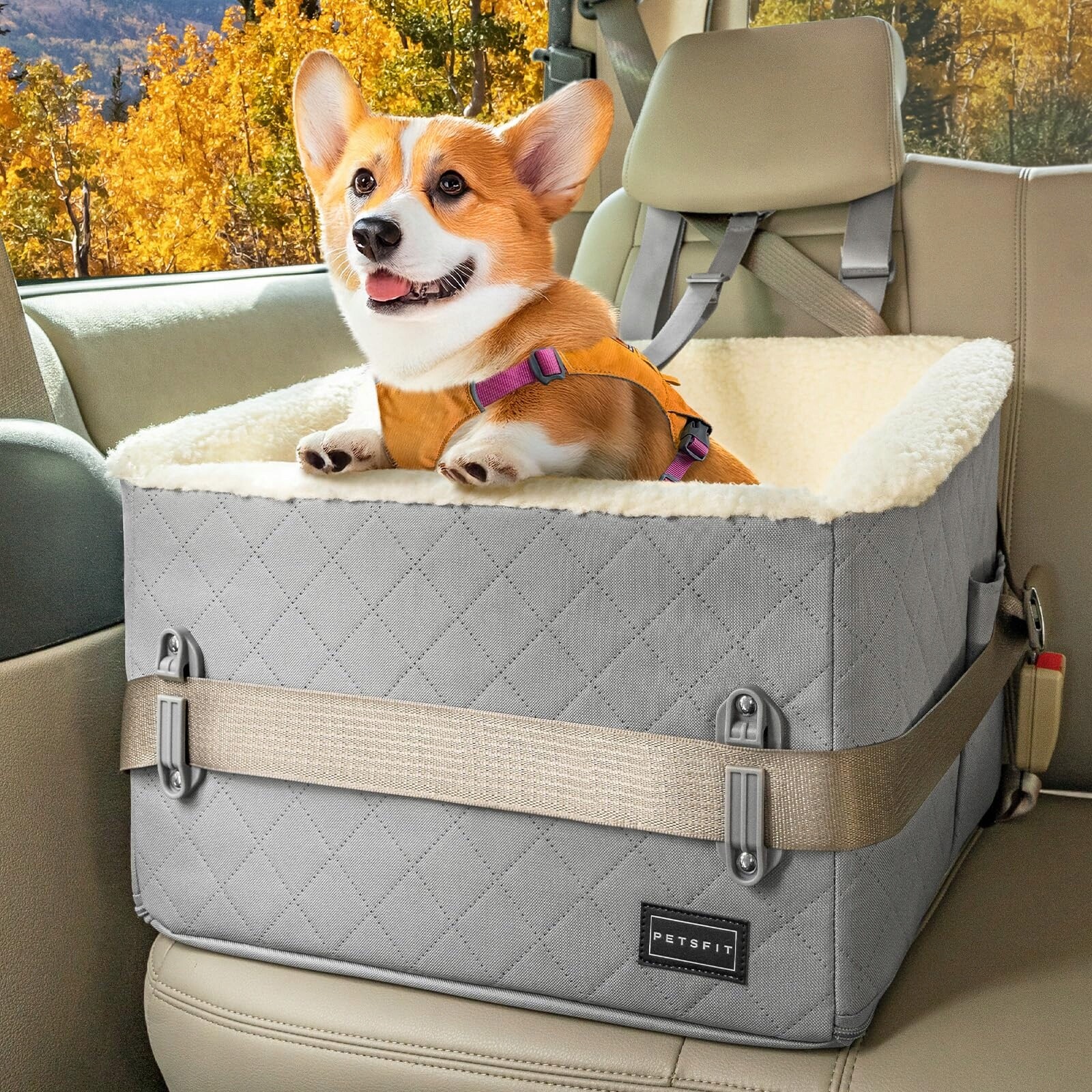 Petsfit Autosedačka pro psy do 12 kg s potahem