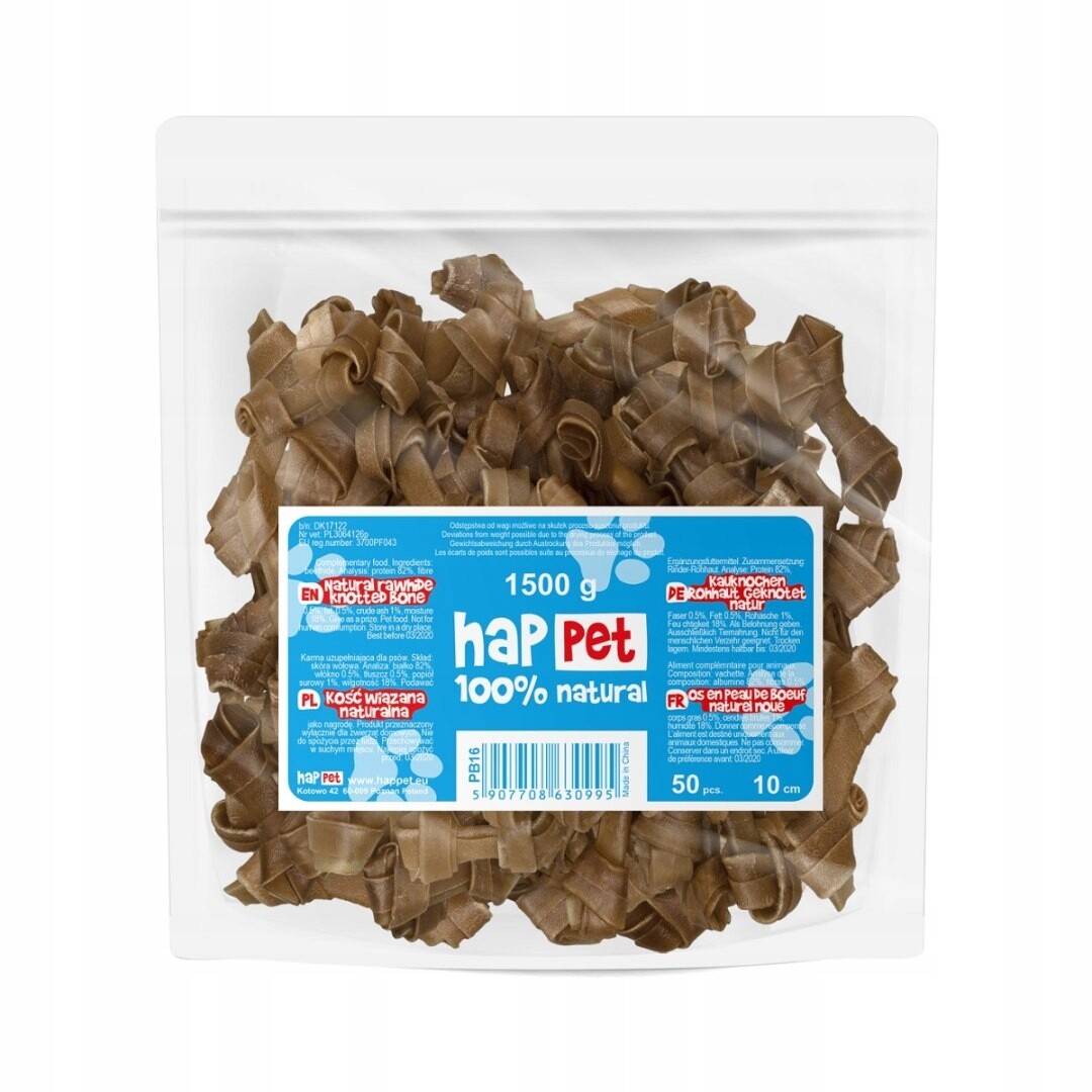 Kost vázaná Happet PB16 přírodní 10 cm 50 Ks, bez umělých přísad