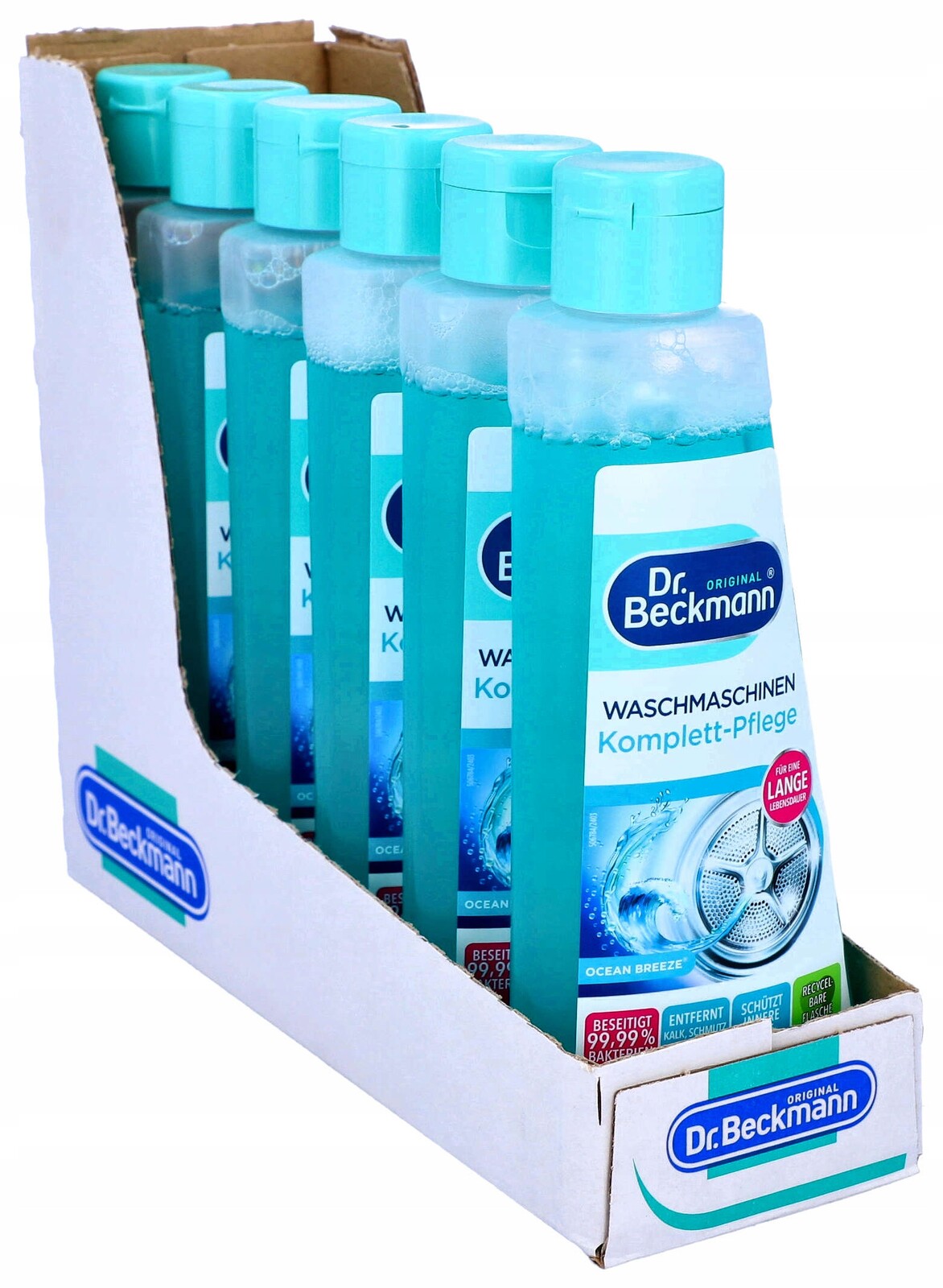 Sada 6X Tekutý čistič pračky Dr. Beckmann 250 ml De