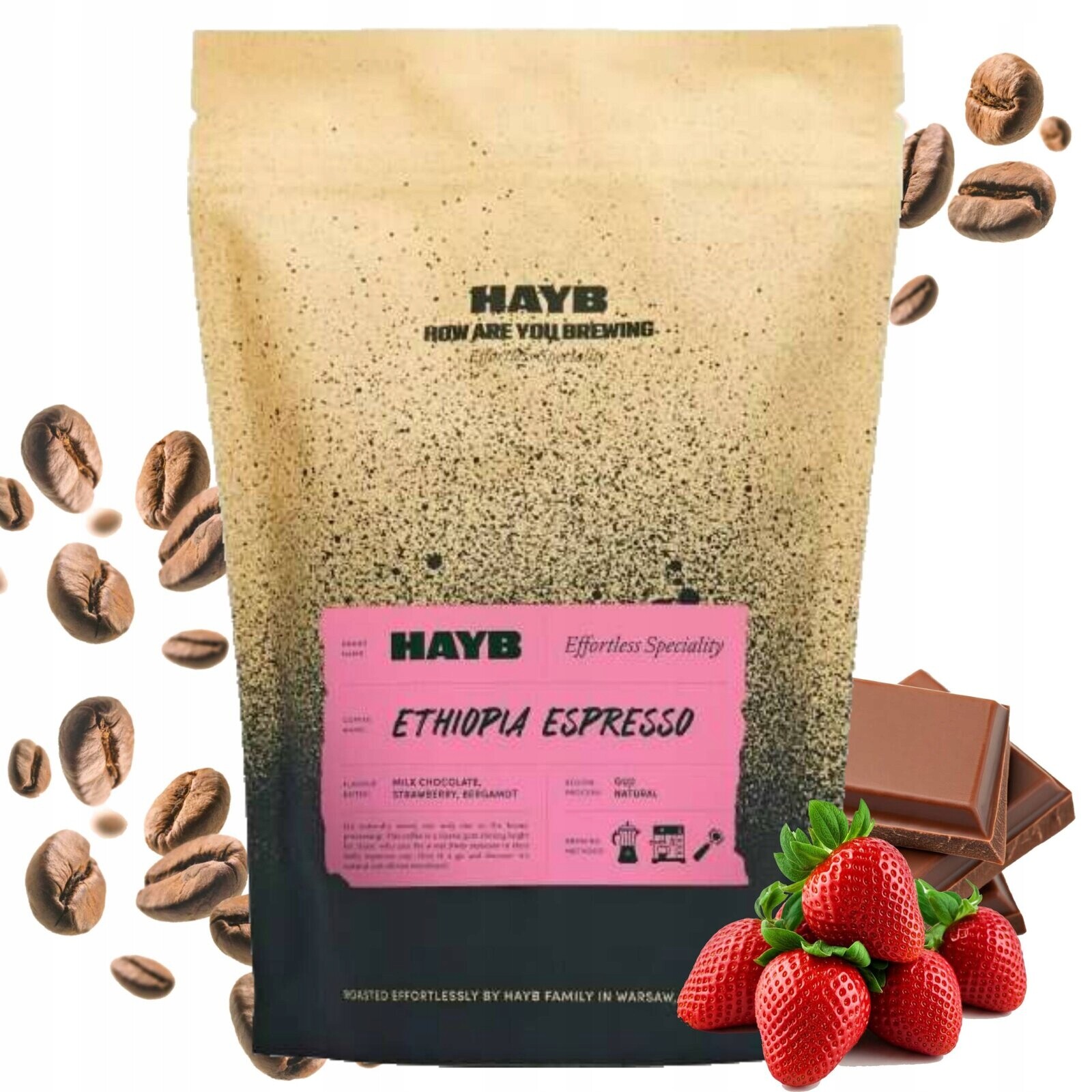 Káva zrnková Hayb Ethiopia Espresso 100% Arabika 1kg