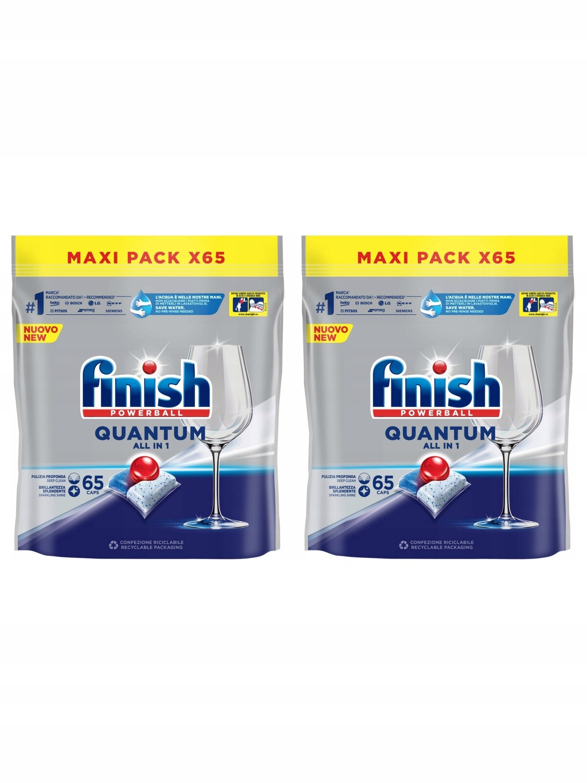 Finish Powerball Quantum ALLin1 tablety do myčky 65ks Maxi pack new