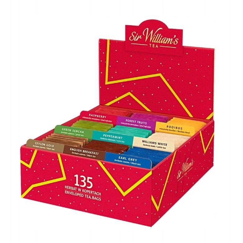 Čajový set Sir William's Tea mix chutí 135ks