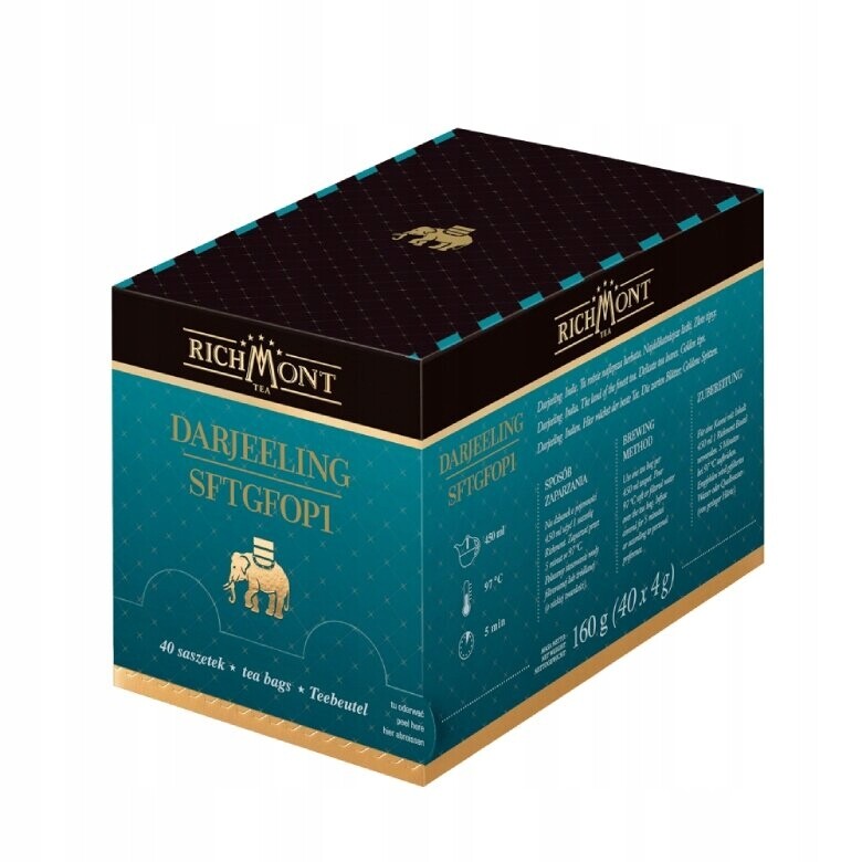 Černý instantní čaj Richmont Darjeeling SFTGFOP1 40x4g