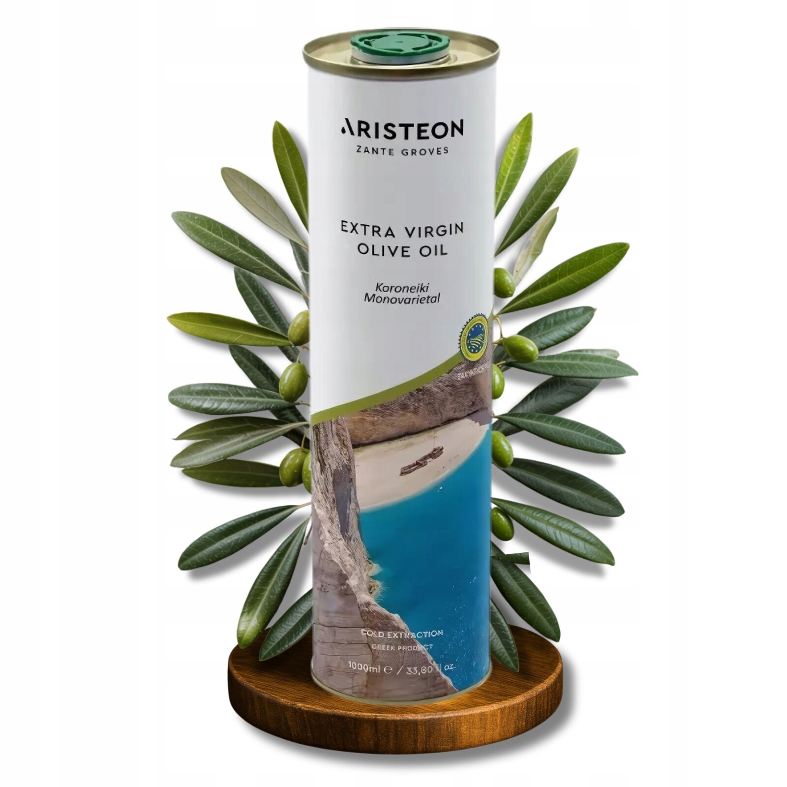 Extra panenský řecký olivový olej 1 l lisovaný za studena Aristeon 1000 ml