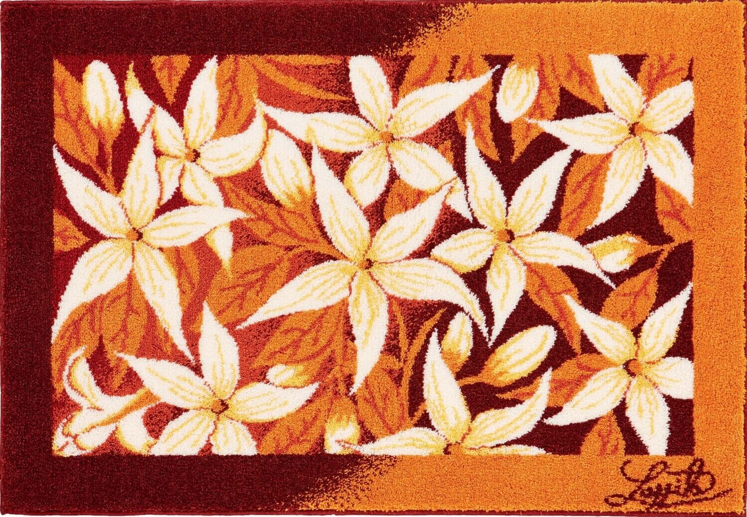 GRUND JASMINE - Koupelnová předložka oranžová Rozměr: 60x100 cm