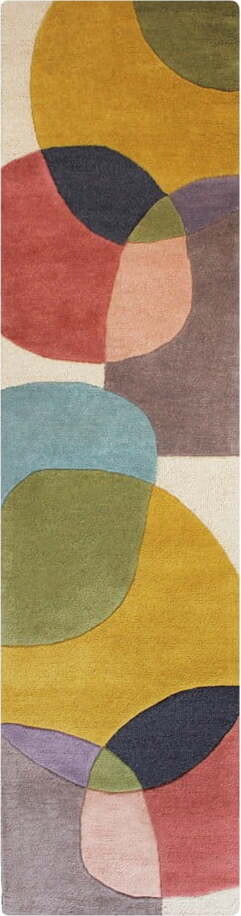 Ručně tkaný vlněný běhoun 60x230 cm Glow Multi – Flair Rugs