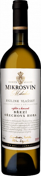 Mikrosvín Mikulov Ryzlink vlašský Pozdní sběr Traditional Line 2022 0,75 l