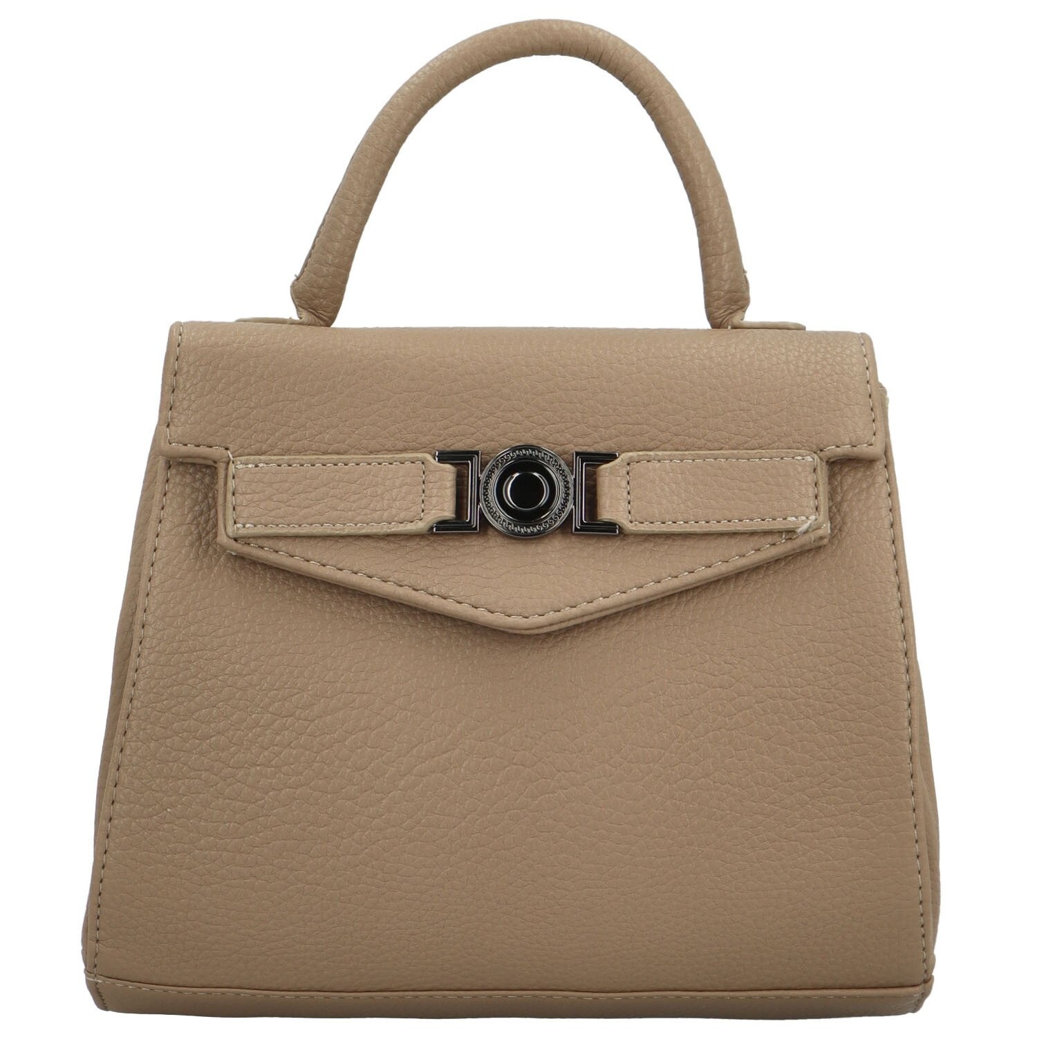 Módní dámská koženková kabelka do ruky Ember, béžová