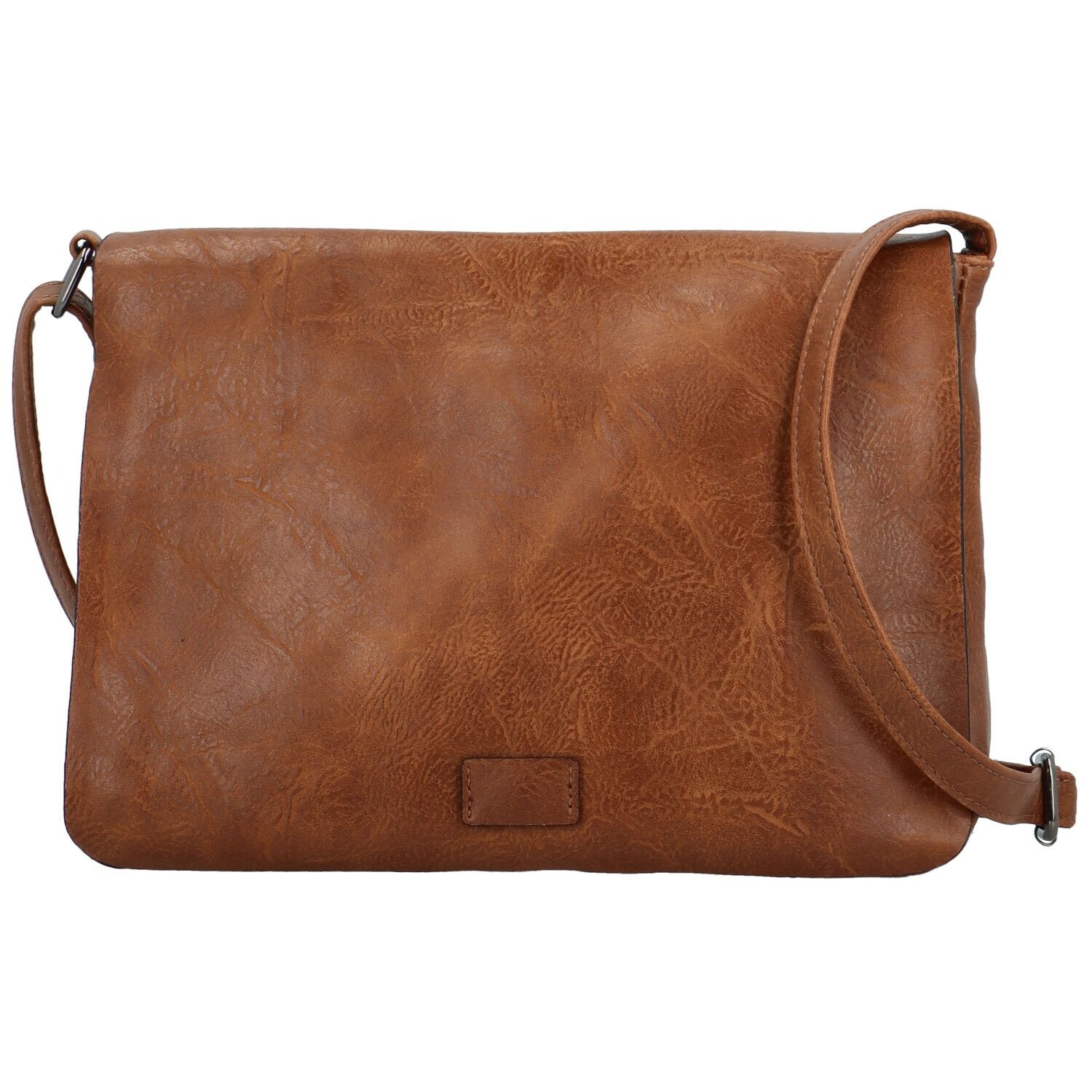 Trendy dámská koženková crossbody kabelka Cassandra, hnědá