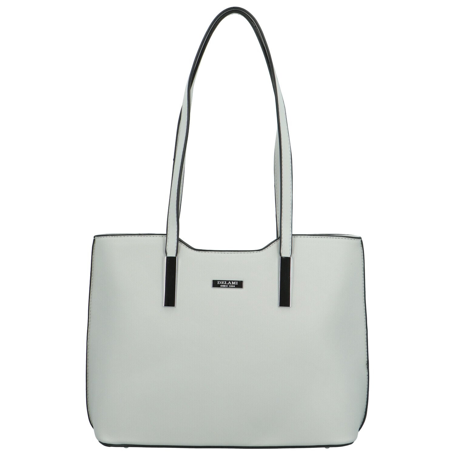 Stylová dámská kabelka na rameno Delami Velvet Aura, světle šedá