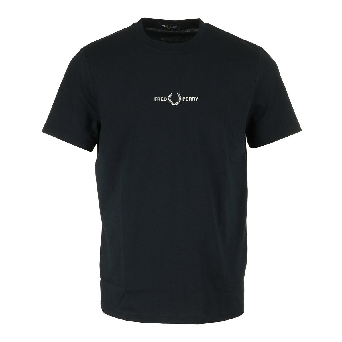 Fred Perry  Embroidered T-Shirt  Modrá