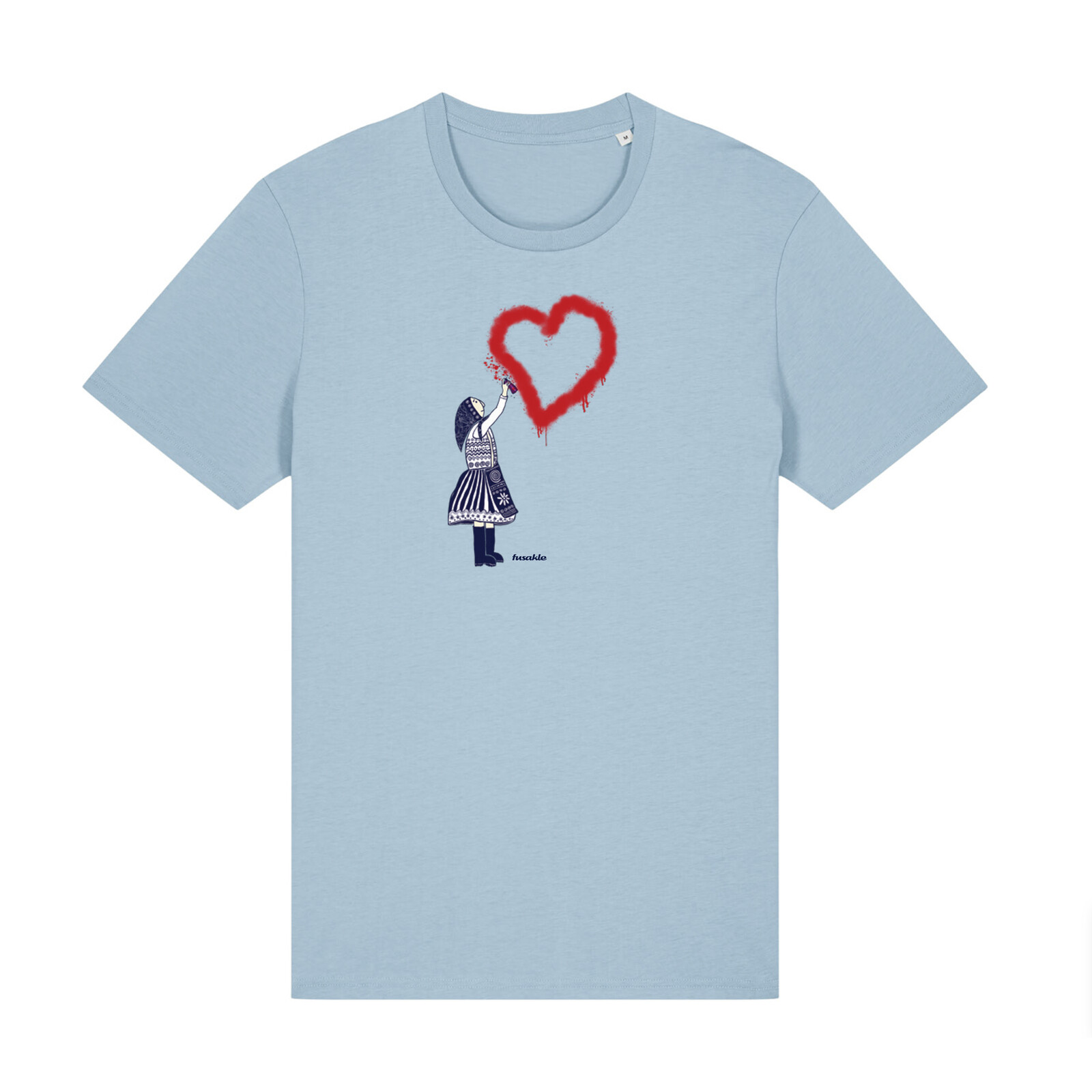 Tričko Babička sprejerka světle modré