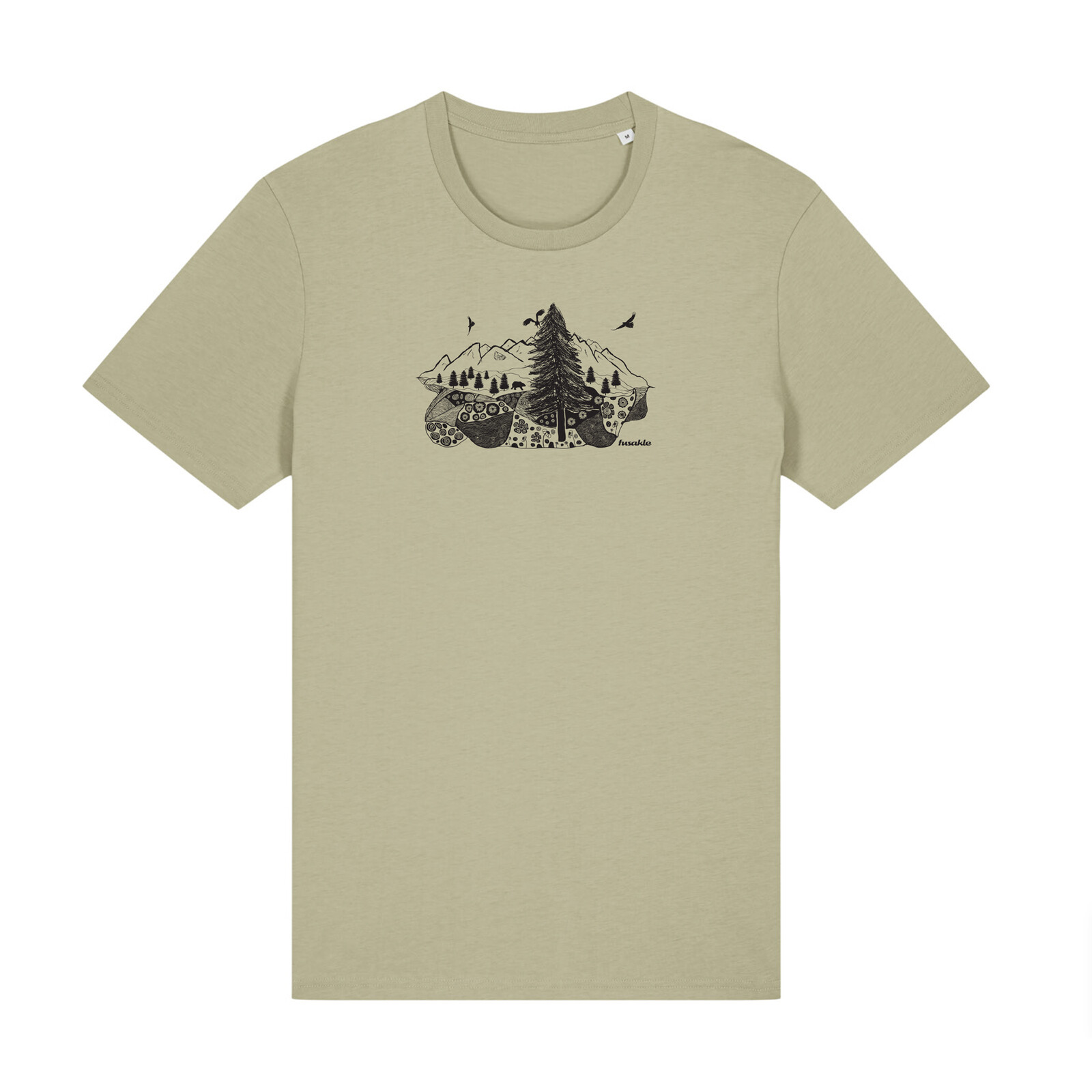 Tričko Lesní krajina šalvějově zelené