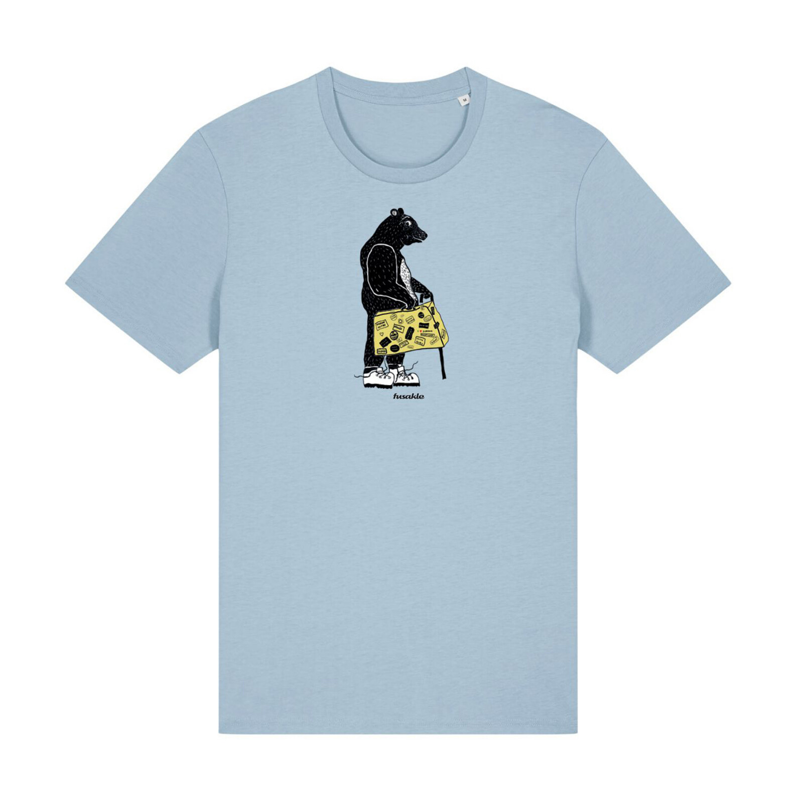 Tričko Medvěd cestovatel modré