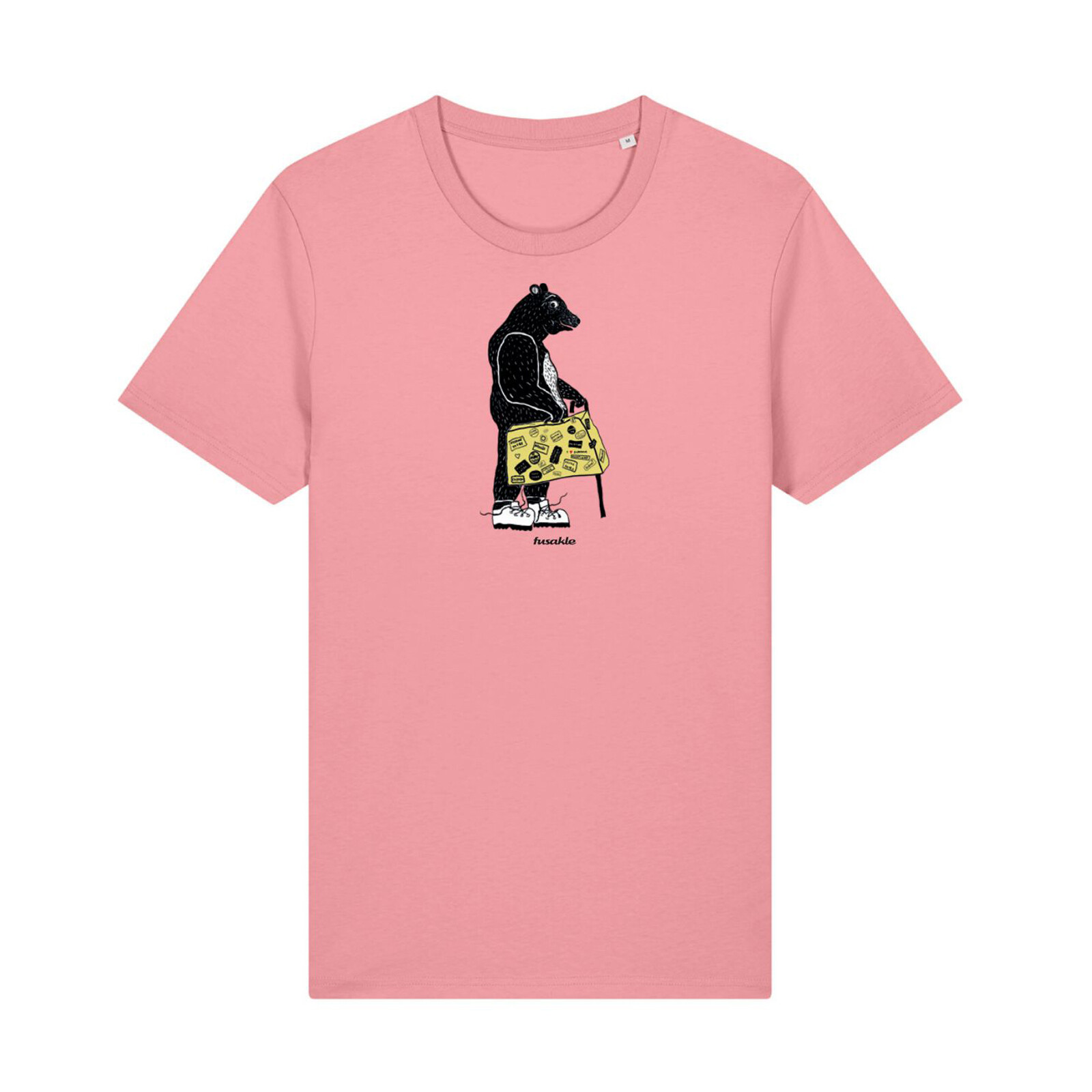 Tričko Medvěd cestovatel růžové