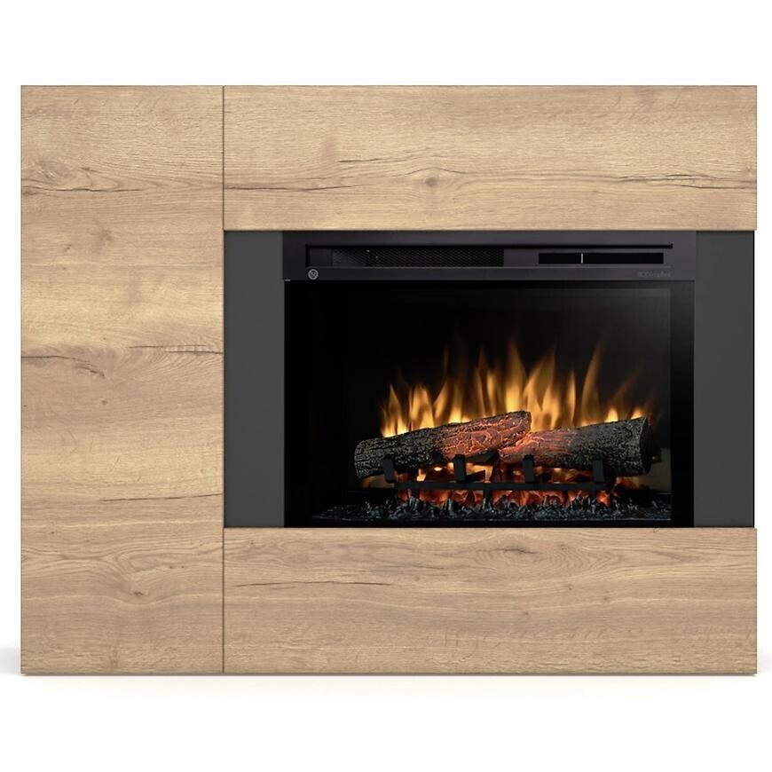 Elektrický krb Bia 26 černá/světlý dub