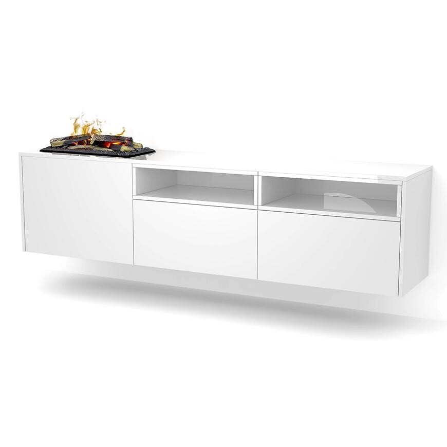 Elektrický krb Tecero Cassette 400/600 bílá/přírodní