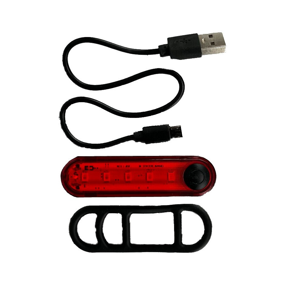 Zadní světlo Haven Flash USB - černé-červené