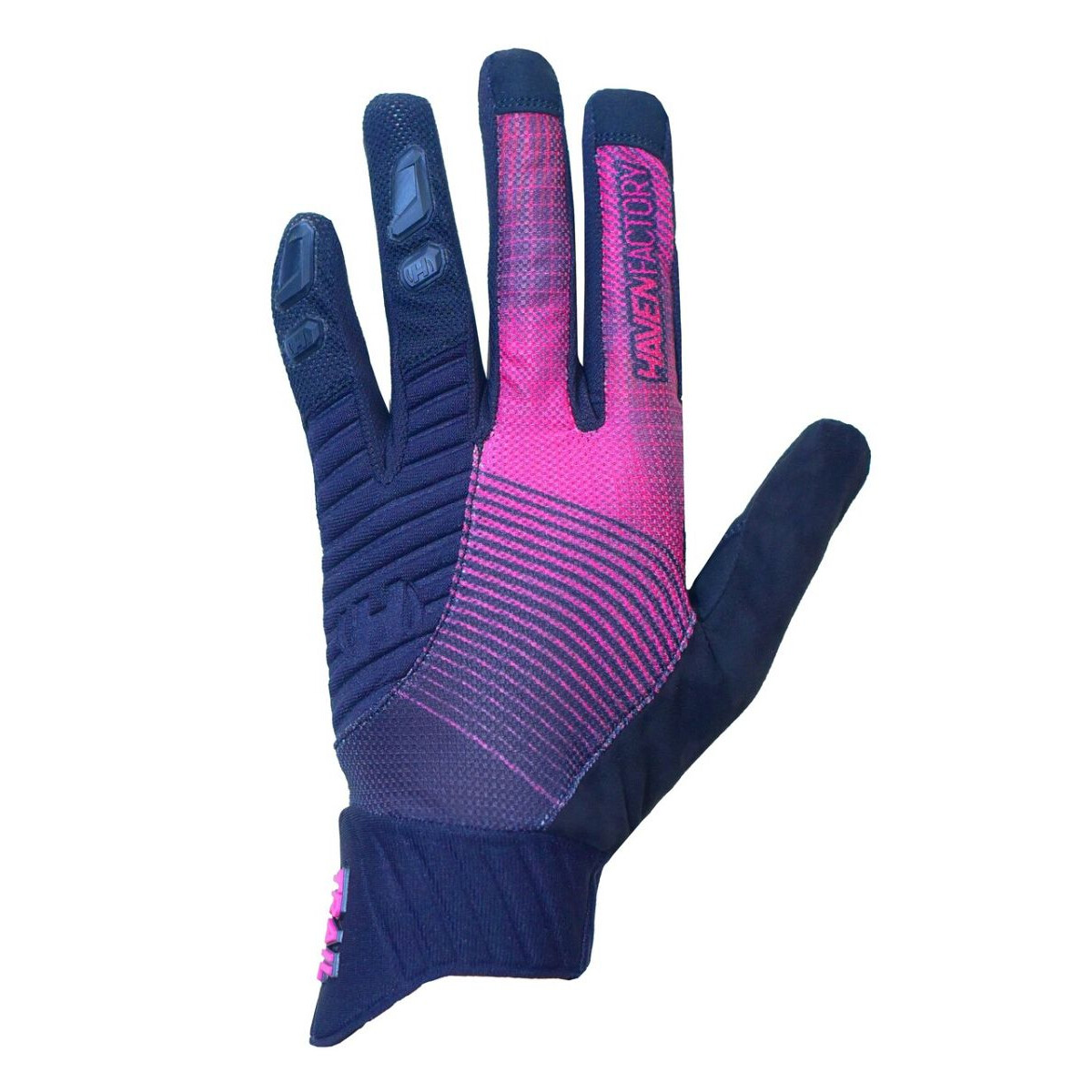 Rukavice Haven Factory Trail - černé-růžové, L