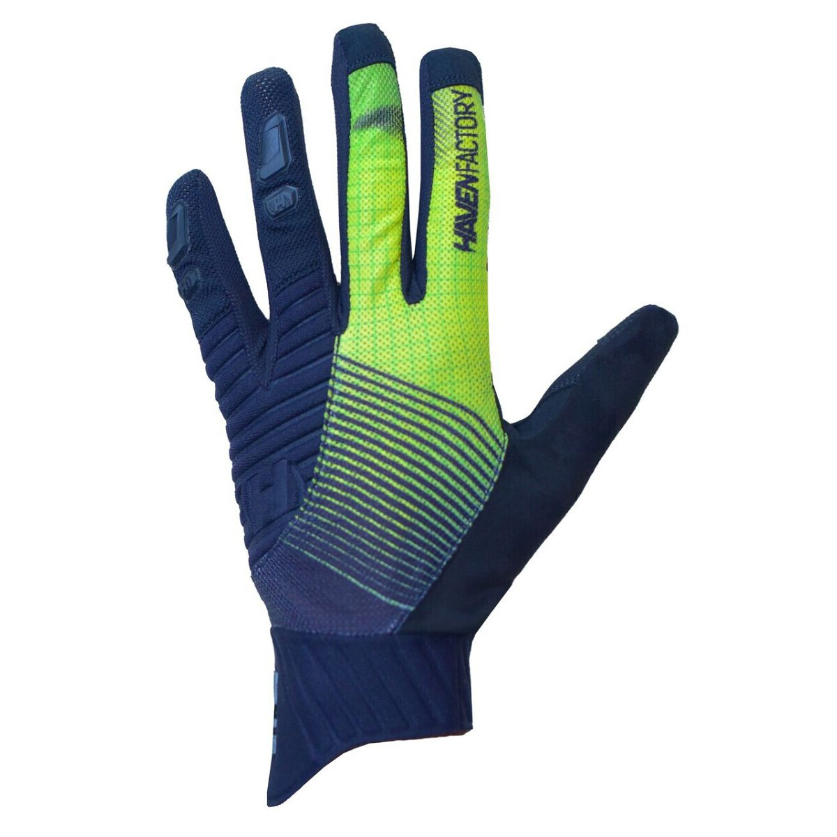 Rukavice Haven Factory Trail - černé-zelené, L