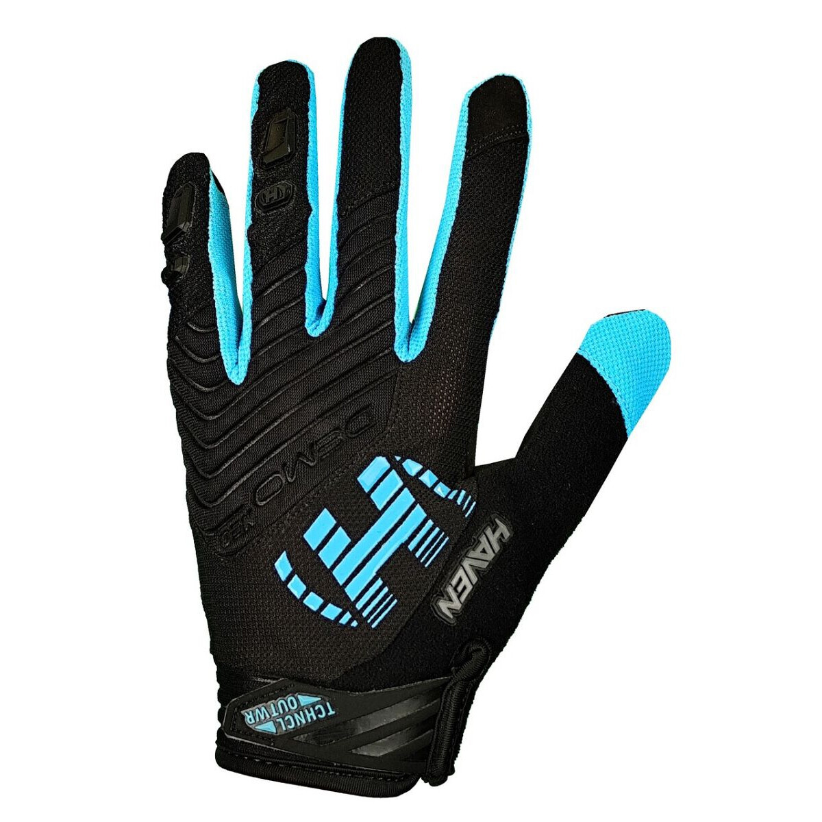 Rukavice dlouhoprsté Haven Demo Neo Long - černé-modré, M