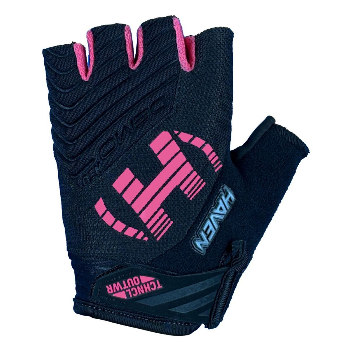 Rukavice bezprsté Haven Demo Neo Short - černé-růžové, XS
