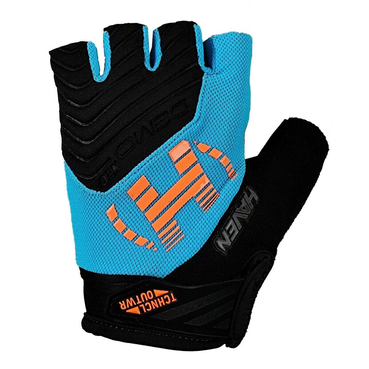 Rukavice bezprsté Haven Demo Neo Short - černé-modré-oranžové, M