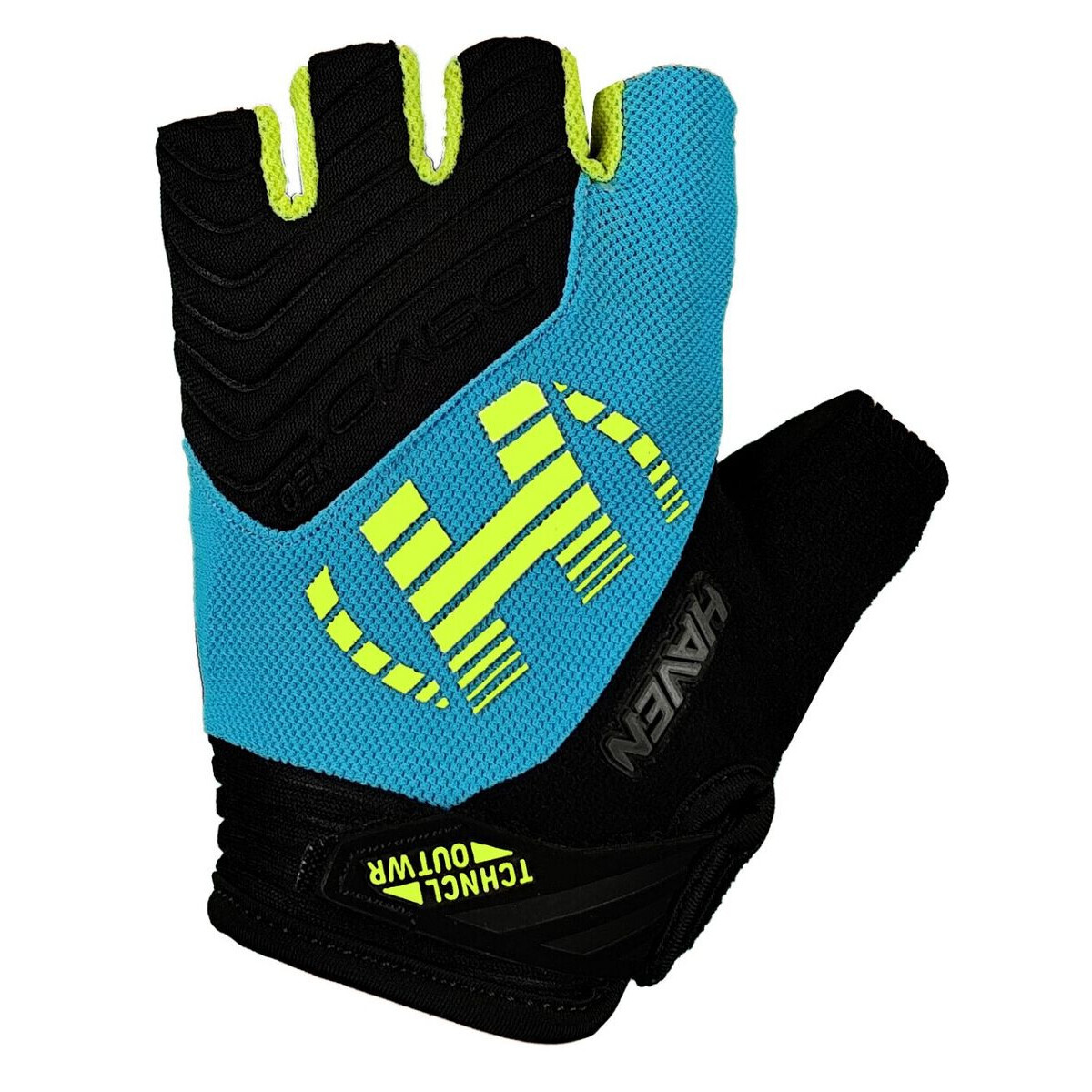 Rukavice bezprsté Haven Demo Neo Short - černé-modré-zelené, M